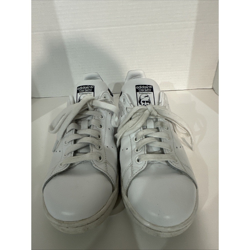 Adidas Originals Stan Smith Shoes Sneakers Men's White Black Leather SIZE 7